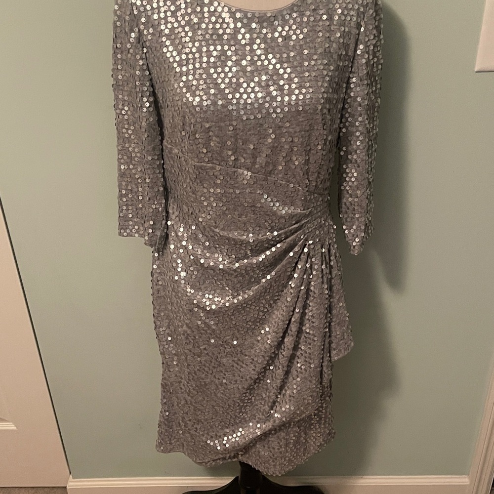 Alex Evenings Metallic Dress sz 10P